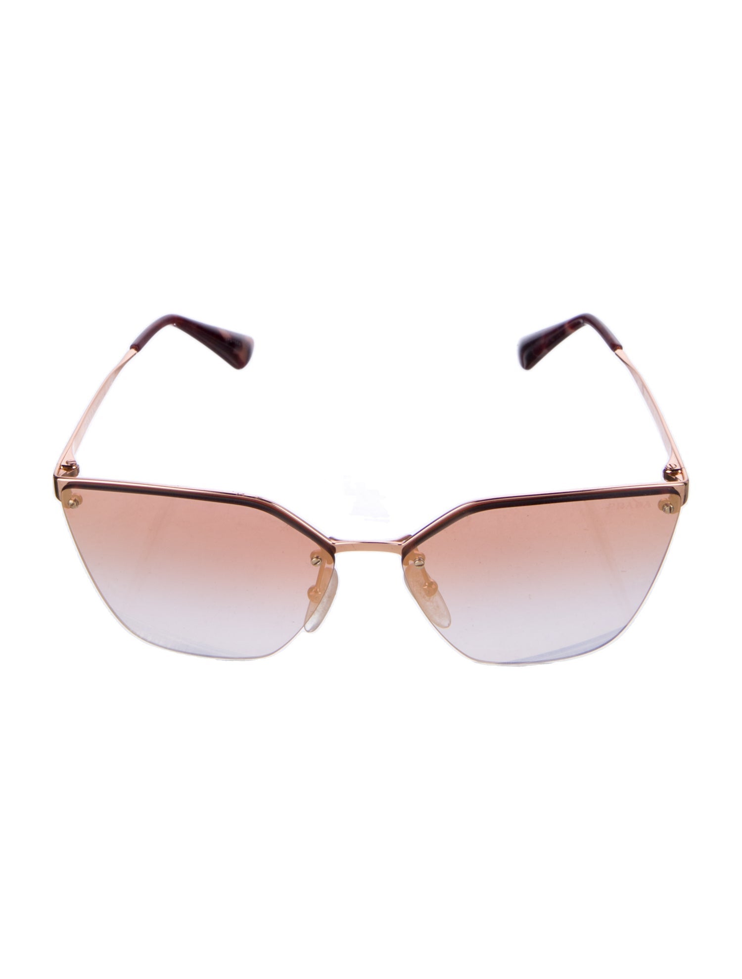 Prada Cat-Eye Mirrored Sunglasses