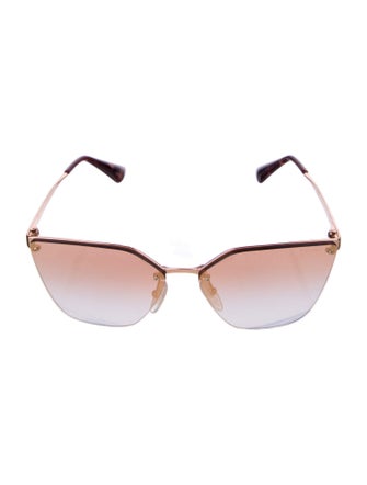 Prada Cat-Eye Mirrored Sunglasses