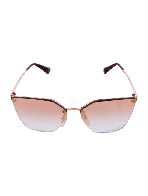 Prada Cat-Eye Mirrored Sunglasses