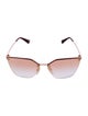 Prada Cat-Eye Mirrored Sunglasses
