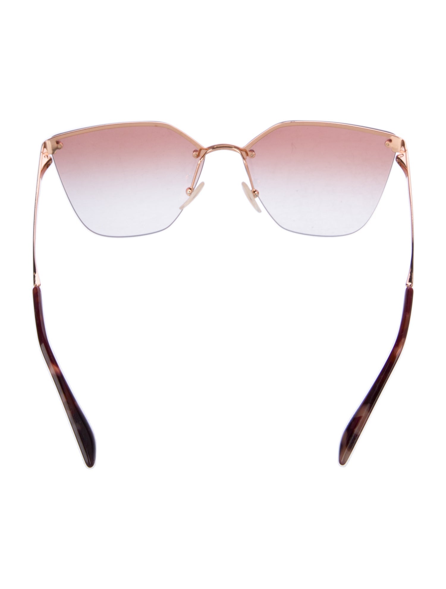 Prada Cat-Eye Mirrored Sunglasses