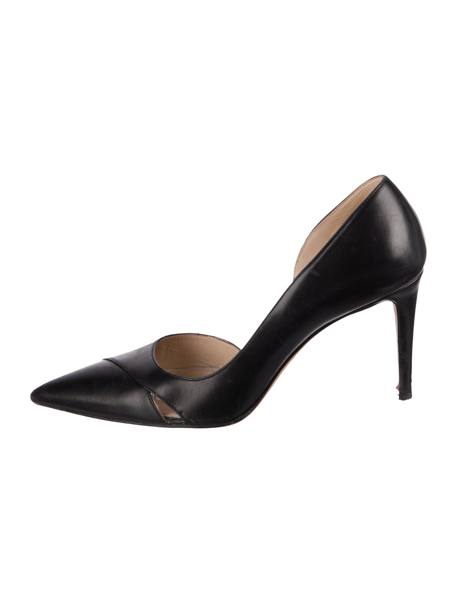 Prada Leather D'Orsay Pumps