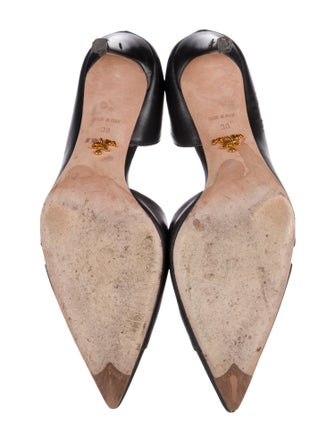Prada Leather D'Orsay Pumps