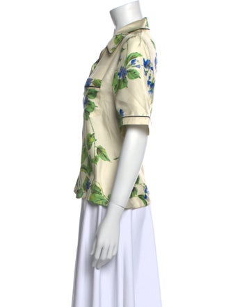 Prada 2019 Silk Button-Up Top