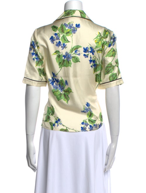 Prada 2019 Silk Button-Up Top