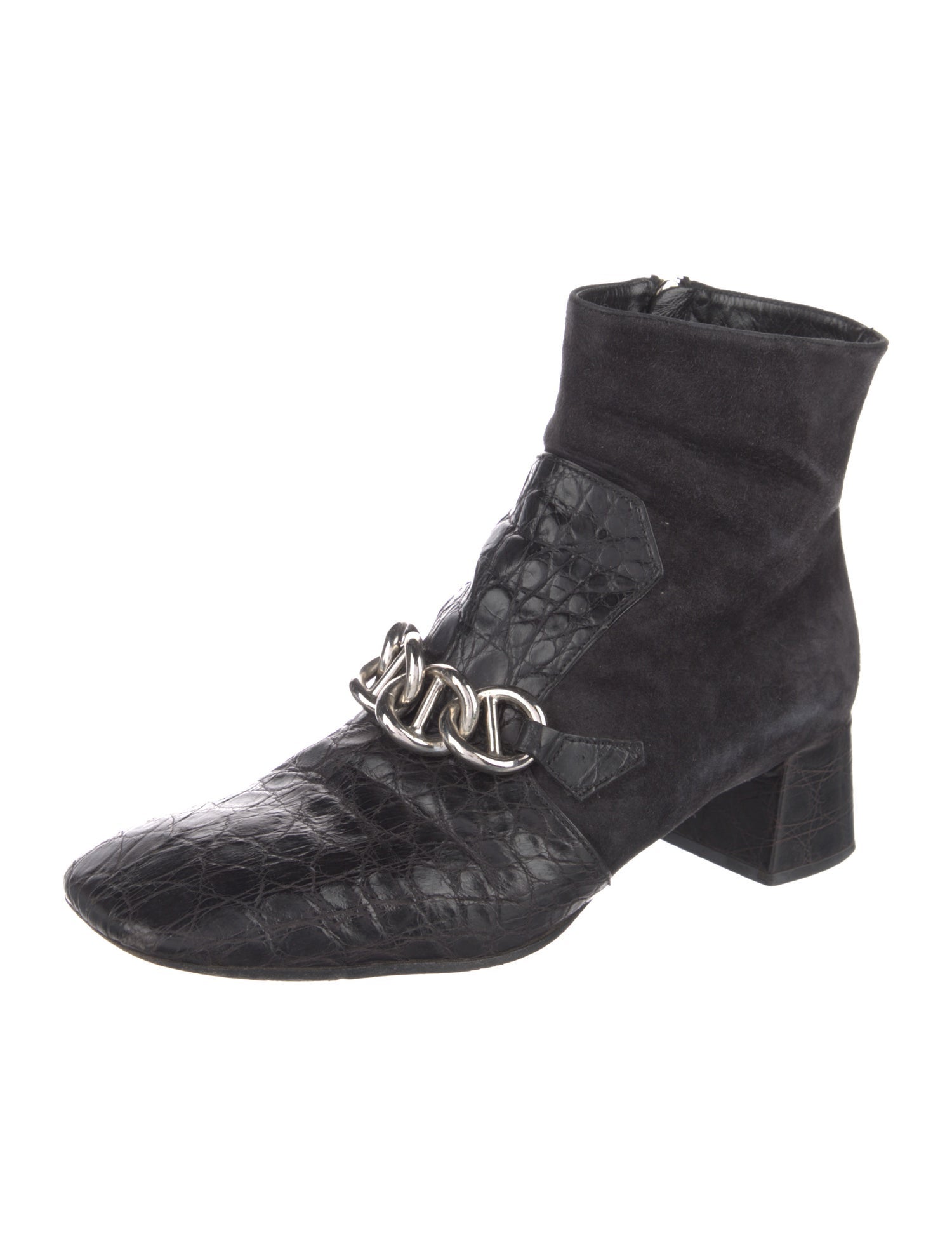 Prada Suede Animal Print Boots