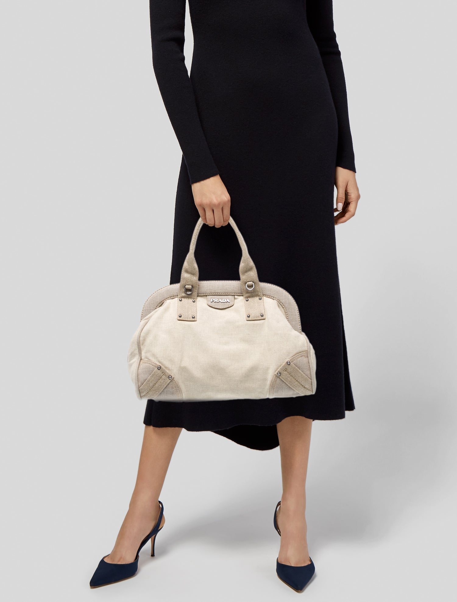 Prada Vitello Daino Leather Mistolino