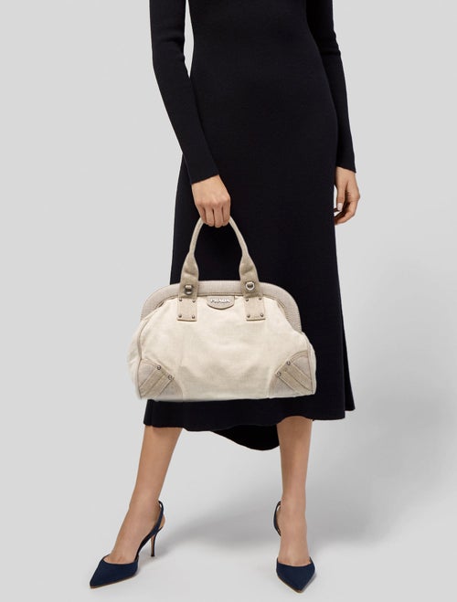 Prada Vitello Daino Leather Mistolino