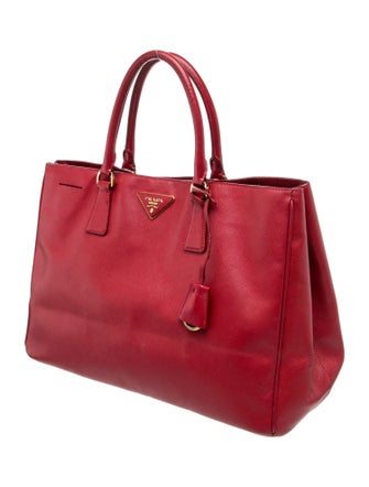 Prada Enameled Metal Triangle Double