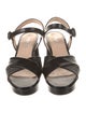 Prada Saffiano Leather Slingback Sandals