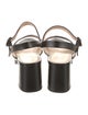 Prada Saffiano Leather Slingback Sandals