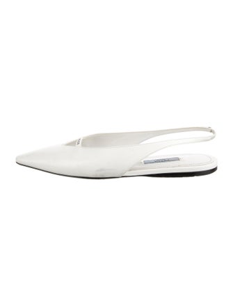 Prada Patent Leather Slingback Flats