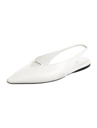 Prada Patent Leather Slingback Flats