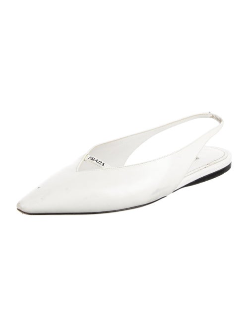 Prada Patent Leather Slingback Flats