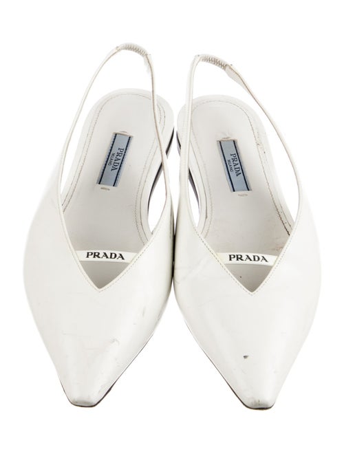 Prada Patent Leather Slingback Flats