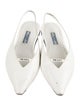 Prada Patent Leather Slingback Flats