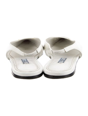 Prada Patent Leather Slingback Flats