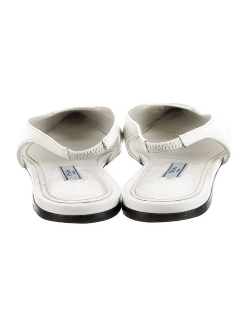 Prada Patent Leather Slingback Flats