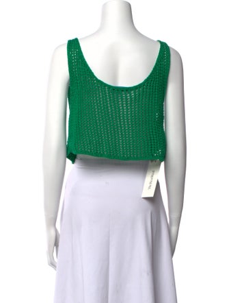 Prada 2022 Scoop Neck Crop Top