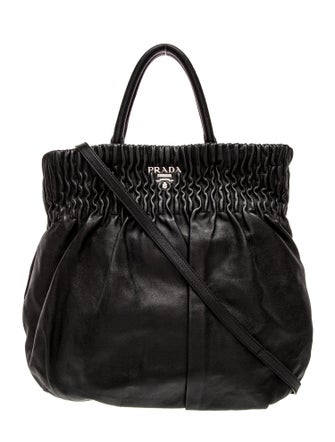 Prada Leather Top Handle Bag
