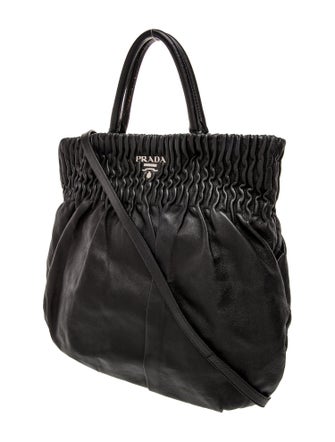 Prada Leather Top Handle Bag