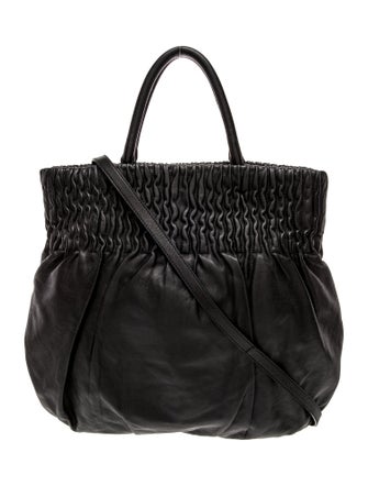 Prada Leather Top Handle Bag