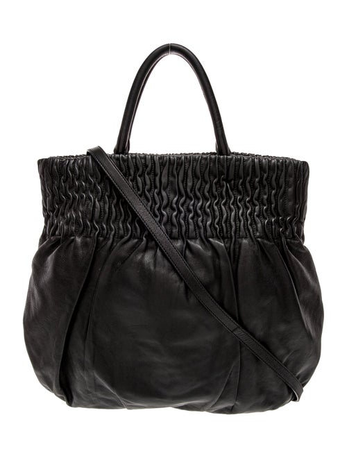 Prada Leather Top Handle Bag