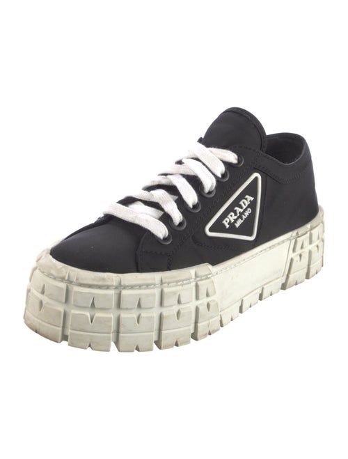Prada Embroidered Accent Sneakers