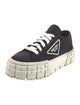 Prada Embroidered Accent Sneakers