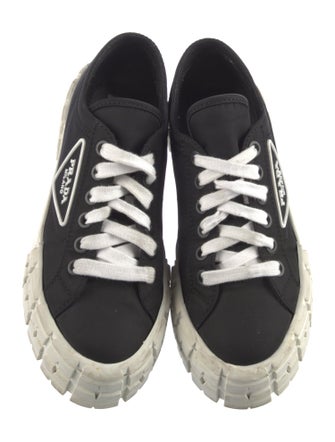 Prada Embroidered Accent Sneakers