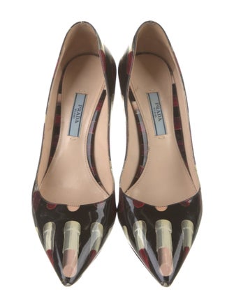 Prada Patent Leather Printed Pumps