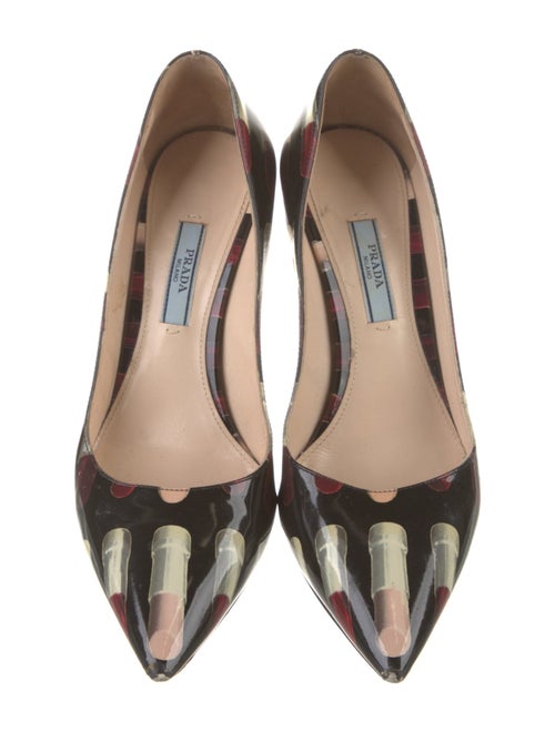 Prada Patent Leather Printed Pumps
