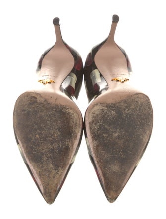 Prada Patent Leather Printed Pumps