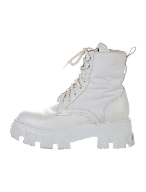 Prada Leather Combat Boots