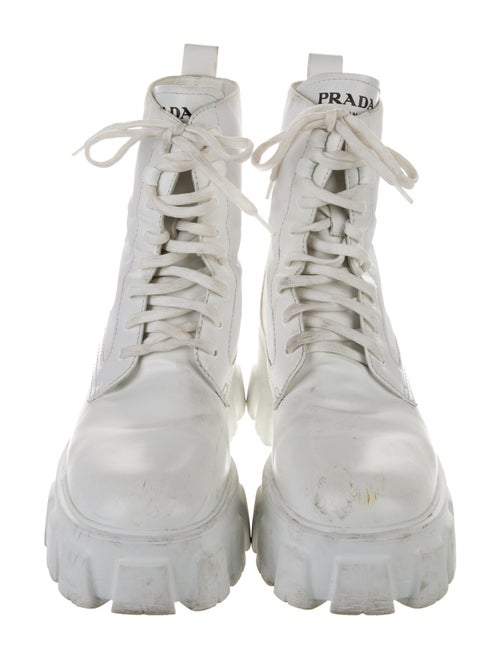 Prada Leather Combat Boots