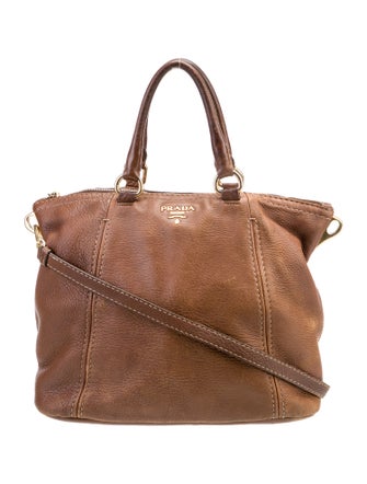 Prada Leather Top Handle Bag