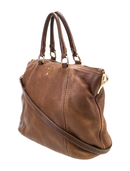 Prada Leather Top Handle Bag