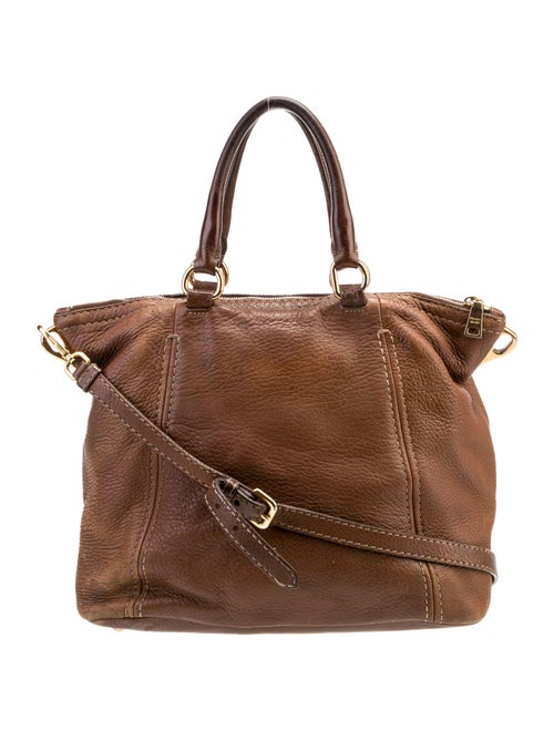 Prada Leather Top Handle Bag