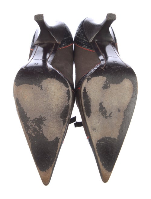 Prada Suede Patterned Pumps