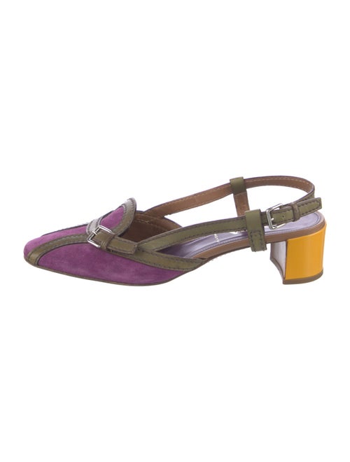 Prada Suede Slingback Sandals