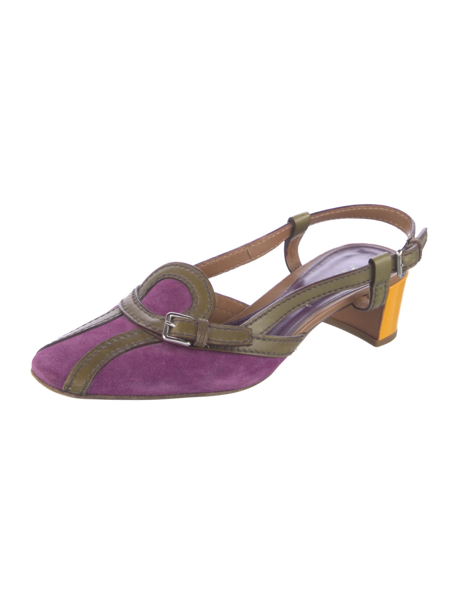 Prada Suede Slingback Sandals