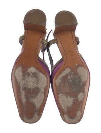 Prada Suede Slingback Sandals