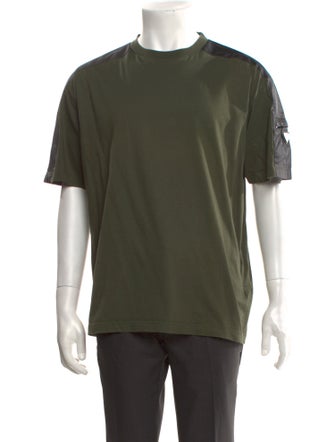 Prada 2019 Enameled Metal Triangle T-Shirt