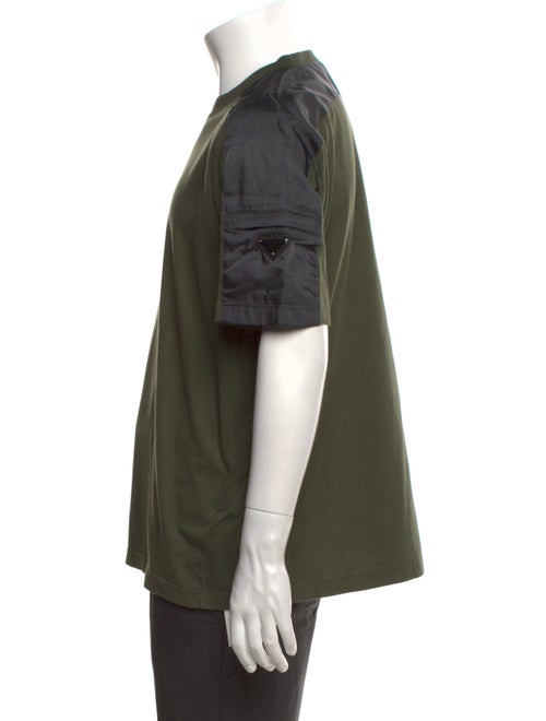 Prada 2019 Enameled Metal Triangle T-Shirt