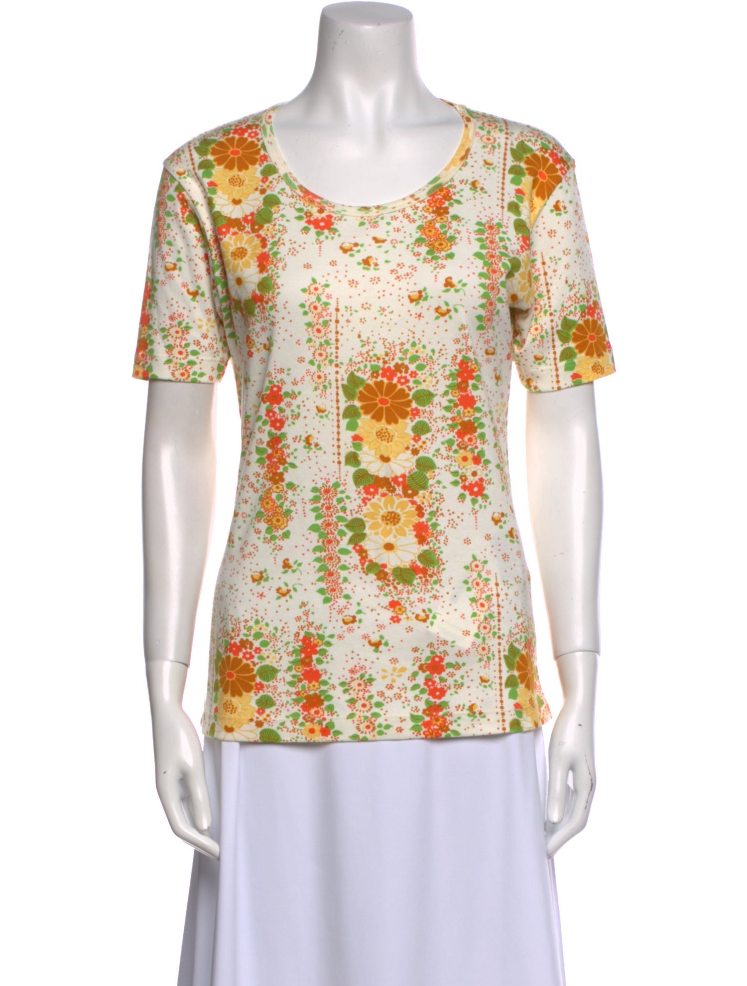 Prada 2025 Floral Print T-Shirt