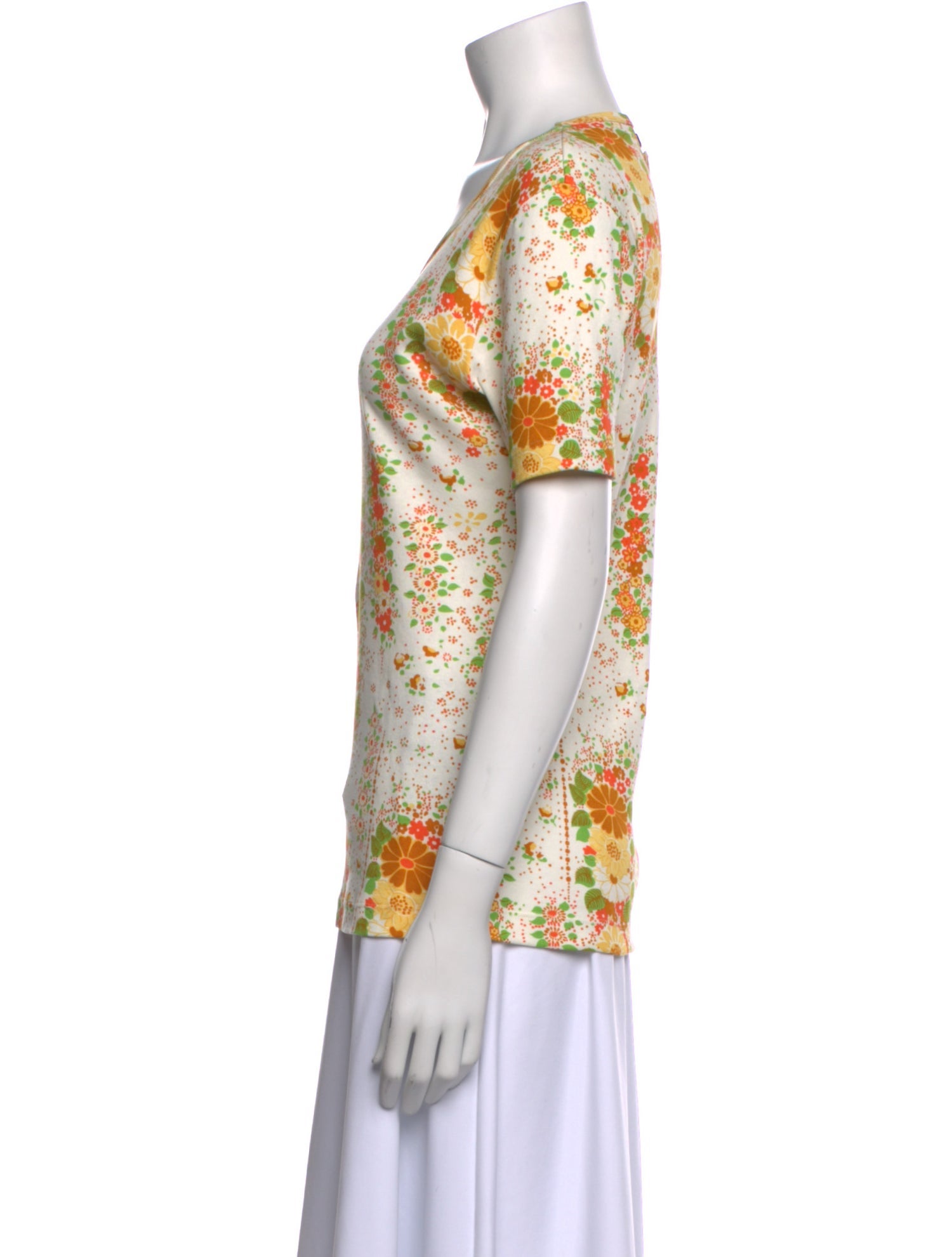 Prada 2025 Floral Print T-Shirt