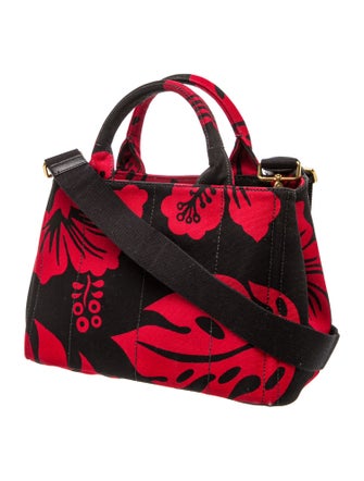 Prada Enameled Metal Triangle Top Handle Bag