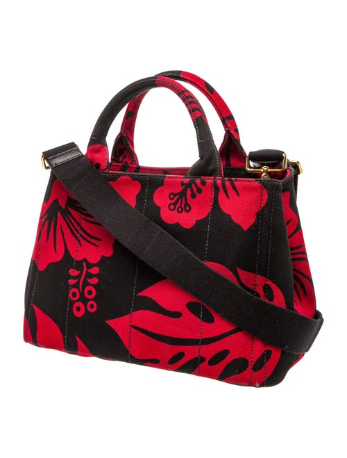 Prada Enameled Metal Triangle Top Handle Bag