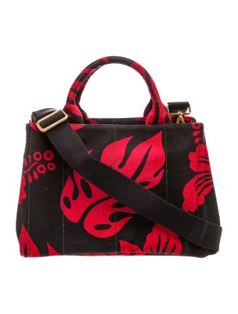 Prada Enameled Metal Triangle Top Handle Bag