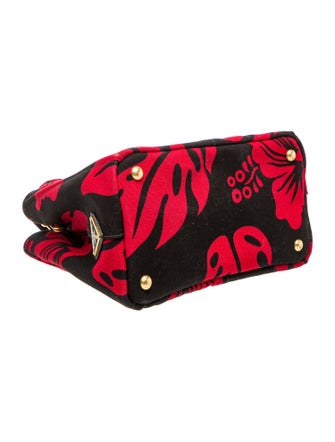 Prada Enameled Metal Triangle Top Handle Bag